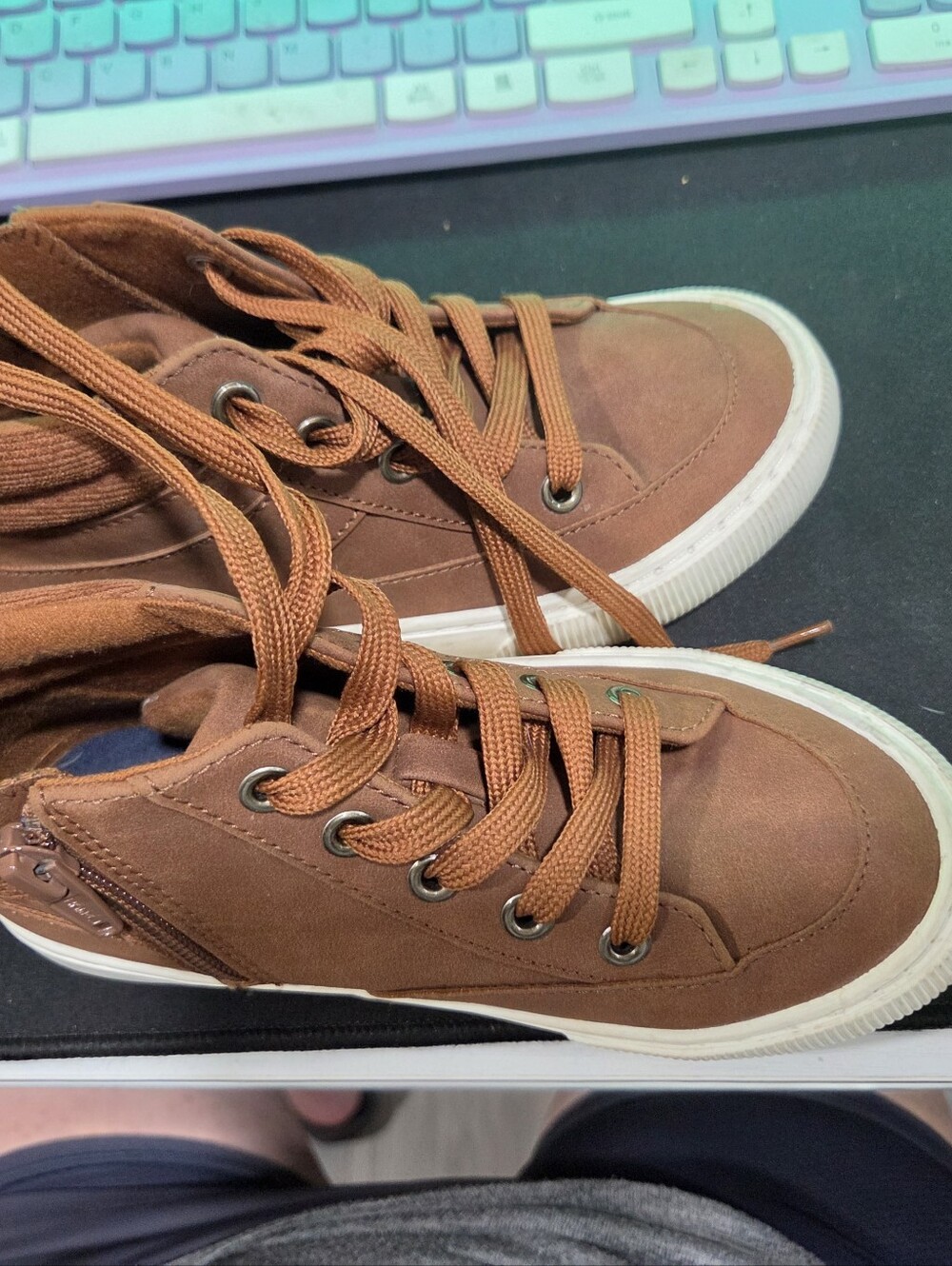 Cat And Jack Casual Brown High-Top Boys Size 13 Sneakers